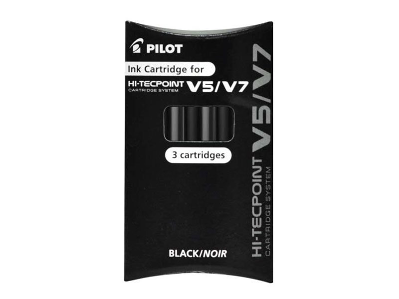 4902505444432_1 ULOŽAK PILOT ZA V7/V5 HI-TECPOINT REFILLABLE CRNI 3/1