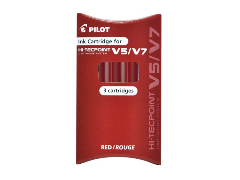 4902505444449_1 ULOŽAK PILOT ZA V7/V5 HI-TECPOINT REFILLABLE CRVENI 3/1