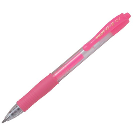 ROLER PILOT G-2 0,7 NEON ROZE