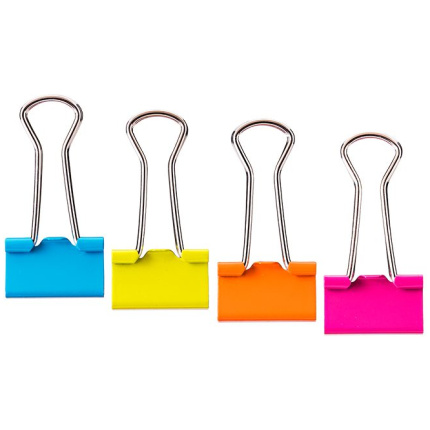 ŠTIPALJKE ZA PAPIR DELI U BOJI 19x0,4mm E8558