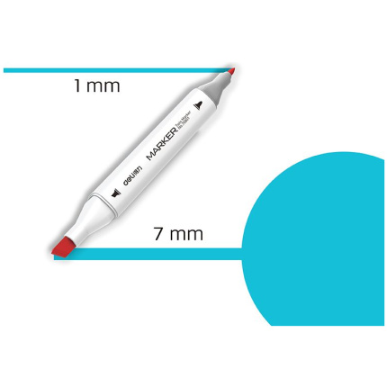 MARKER SKETCH DELI 66 BEBI PLAVA 70801A-66