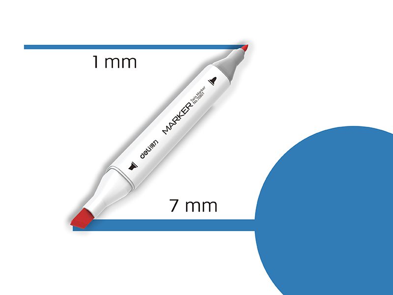 Template MARKER SKETCH DELI 70 KRALJEVSKO PLAVA 70801A-70