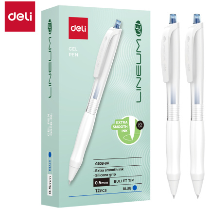 ROLER GEL DELI PLAVI 0,5mm (ekstra glatko mastilo i silikonski grip) EG60B