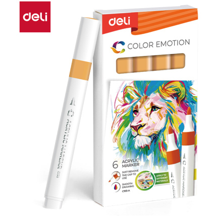 MARKER DELI AKRILNI NARANDŽASTO ŽUTI COLOR EMOTION EC193A-Orange Yellow