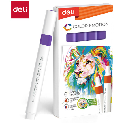 MARKER DELI AKRILNI PURPURNO LJUBIČASTI COLOR EMOTION EC193A-Purple