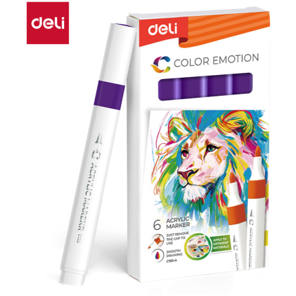 AKRILNI MARKER DELI TAMNO LJUBIČASTI COLOR EMOTION EC193A-Dark Violet
