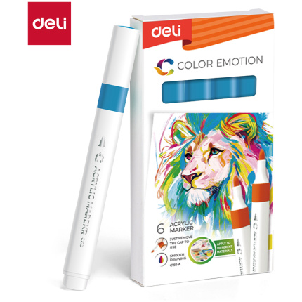 AKRILNI MARKER DELI ROJAL PLAVI COLOR EMOTION EC193A-Royal Blue