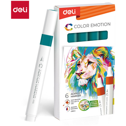 MARKER DELI AKRILNI ZELENO PLAVI COLOR EMOTION EC193A-Peacock Green
