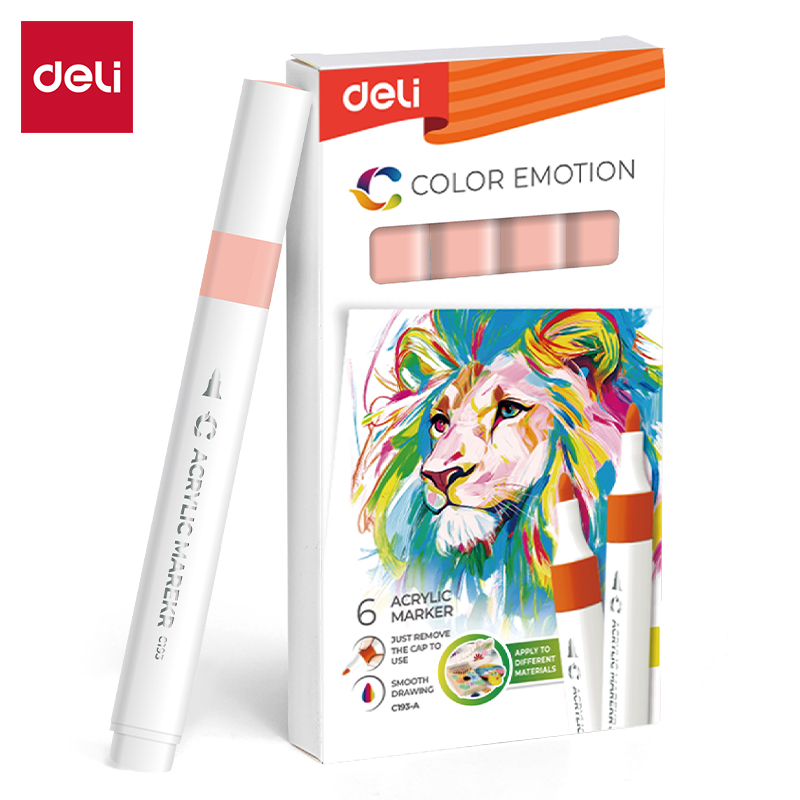 6932673751566_1 MARKER DELI AKRILNI BISERNO ROZE COLOR EMOTION EC193A-Pearl Pink