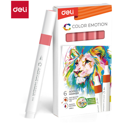 AKRILNI MARKER DELI SUNČANO NARANDŽASTI COLOR EMOTION EC193A-Sun Orange
