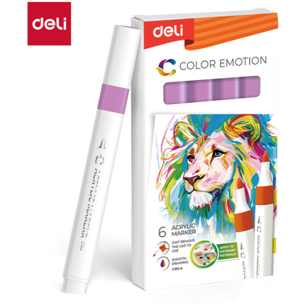 AKRILNI MARKER DELI LJUBIČASTI COLOR EMOTION EC193A-Violet