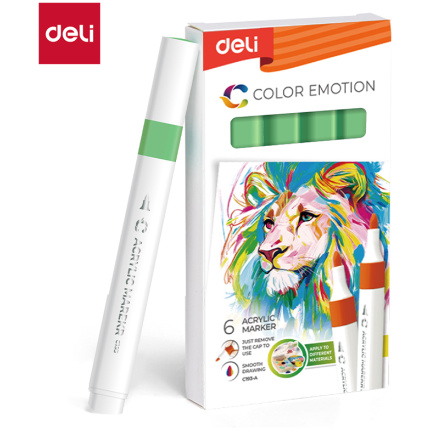 AKRILNI MARKER DELI JARKO ZELENI COLOR EMOTION EC193A-Bright Green