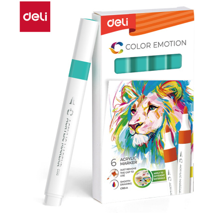 AKRILNI MARKER DELI CIJAN PLAVI COLOR EMOTION EC193A-Cyan Blue
