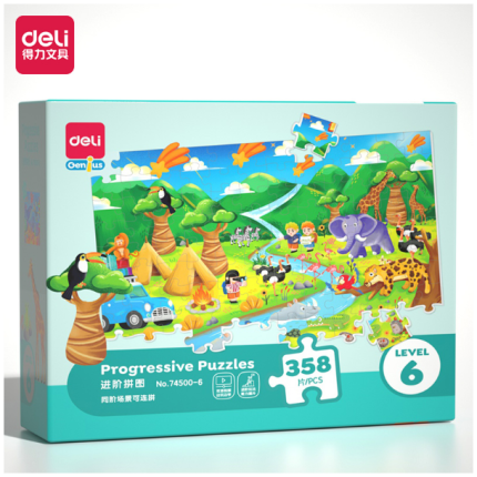 PUZZLE – SLAGALICA DELI PROGRESIVNI nivo 6 – 358 delova 74500-6