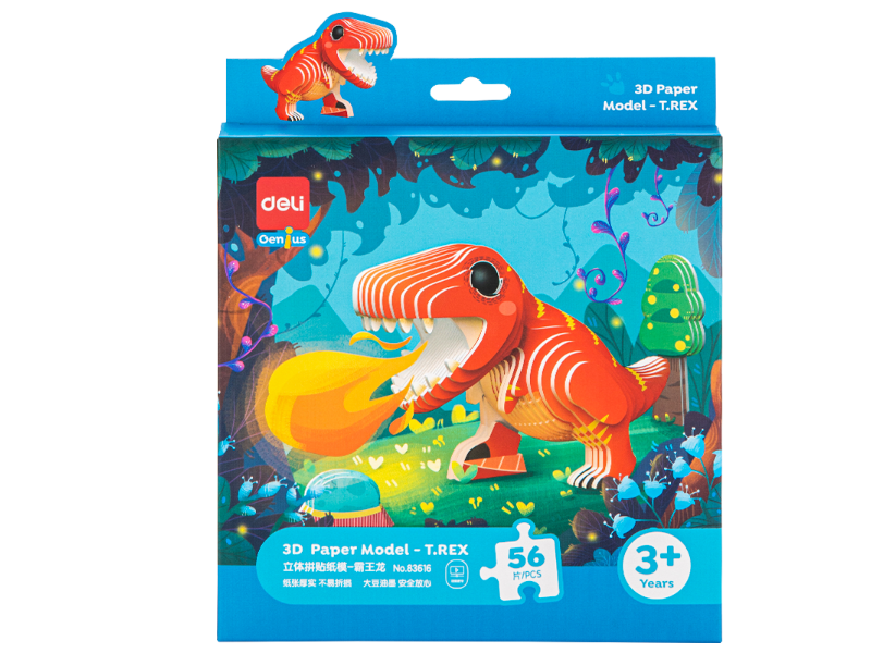 6935205319753_1 PUZZLE – SLAGALICA DELI 3D – T. REX 56 delova 83616