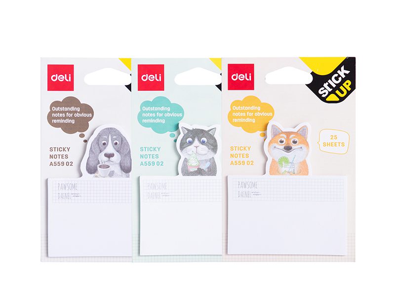 6935205351876_1 STIKER BLOK DELI 3 DIMENZIJE 75x84mm, 3 dezena, 25 lista EA55902