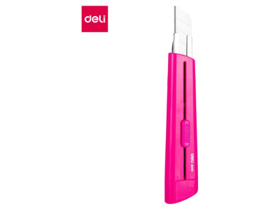SKALPEL DELI 18mm sa metalnom vođicom pink E2040