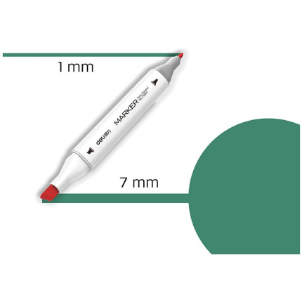 MARKER SKETCH DELI 52 TAMNO ZELENA 70801A-52