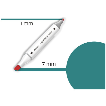 MARKER SKETCH DELI 53 TIRKIZNO ZELENA 70801A-53