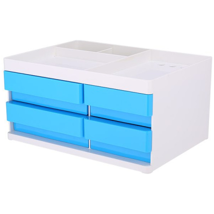 STONI ORGANIZER DELI ABS, 4 FIOKE, 4 ODELJKA – PLAVI EZ25030