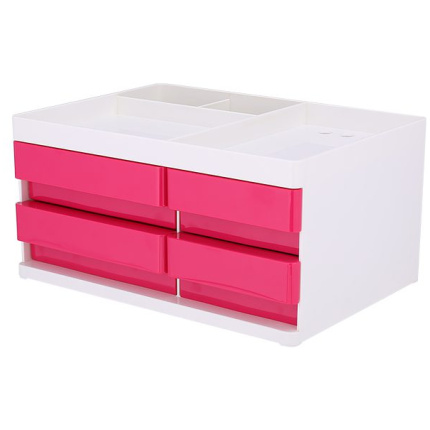 STONI ORGANIZER DELI ABS, 4 FIOKE, 4 ODELJKA – PINK EZ25040
