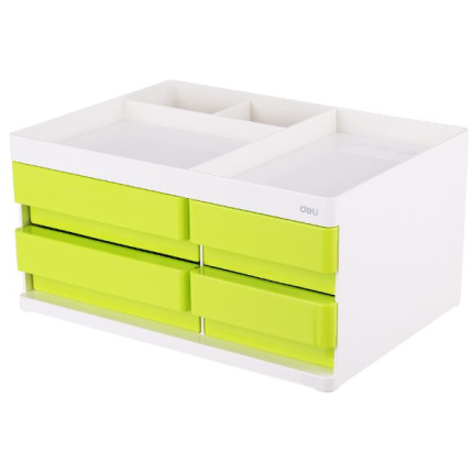 STONI ORGANIZER DELI ABS, 4 FIOKE, 4 ODELJKA – ZELENI EZ25050