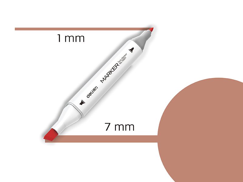 Template MARKER SKETCH DELI 97 ROZE BEŽ 70801A-97