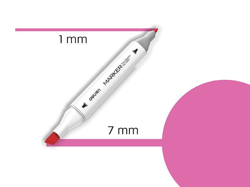 Print MARKER SKETCH DELI 6 JARKO ROZE 70801A-6