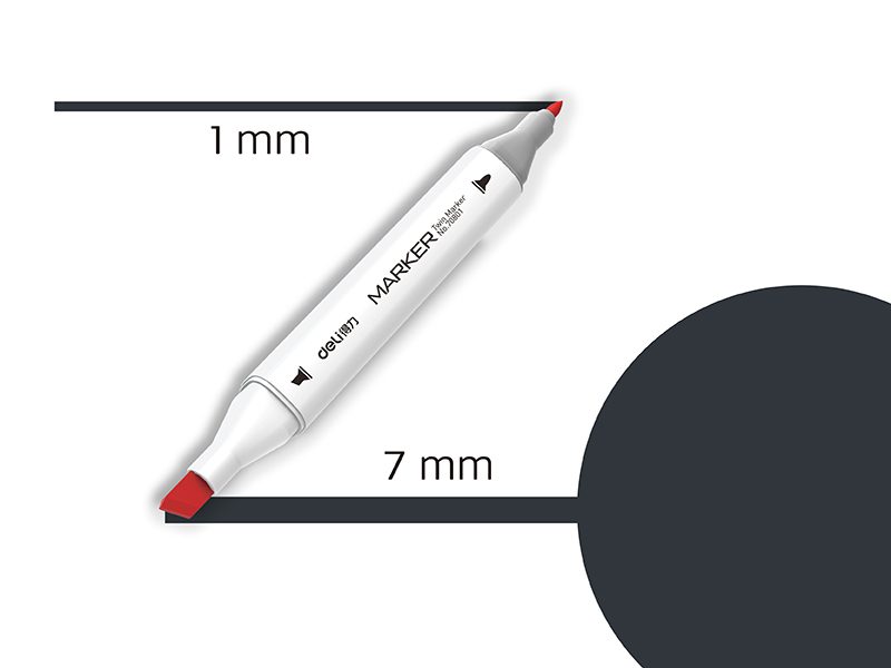 Template MARKER SKETCH DELI CG9 TAMNO SIVA 70801A-CG9