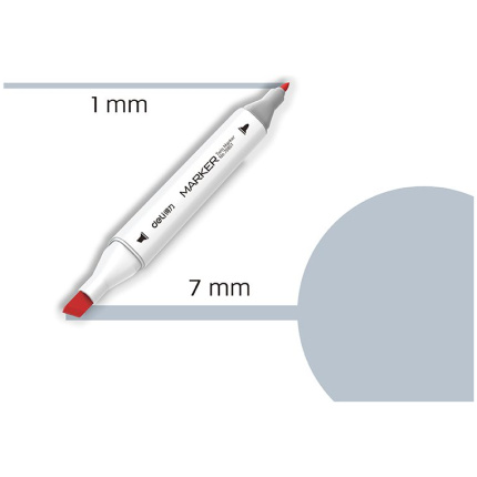 MARKER SKETCH DELI GG3 ZELENO-SIVA 70801A-GG3