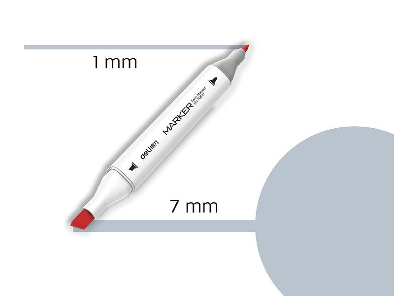 Template MARKER SKETCH DELI GG3 ZELENO-SIVA 70801A-GG3