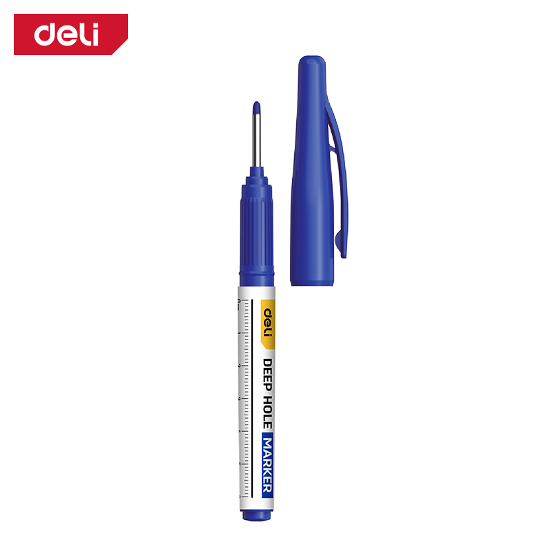 6937567611100_1 MARKERI SA DUGOM GLAVOM DELI 1/4 PLAVI EDL-SK02-E1
