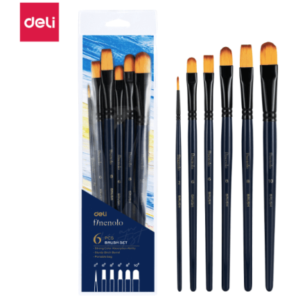 ČETKICE UMETNIČKE DELI SET ZA AKRILNE BOJE 1/6 EC278