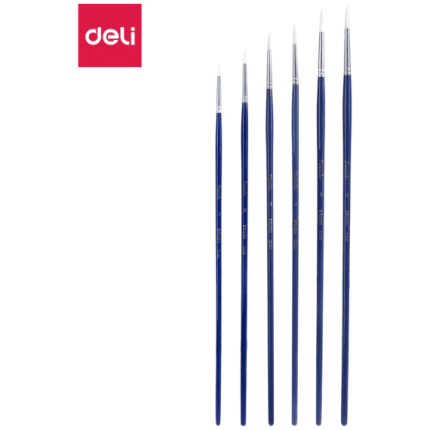ČETKICA UMETNIČKA DELI OKRUGLA BELA BR 6 SET 1/6 EC281-6