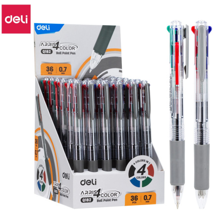 HEMIJSKA OLOVKA DELI 4u1 plavi, crni, crveni i zeleni ispis 0.7mm EQ182