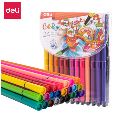 FLOMASTERI DELI  COLORUN  heksagonalni u pvc etuiu 1/24 EC157-24