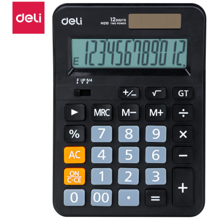 KALKULATOR DELI STONI EM210 CRNI 108.7*152.1*29.8mm EM210
