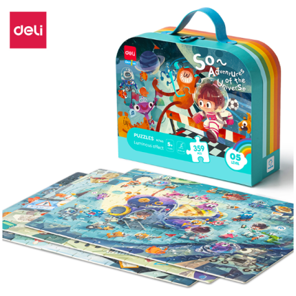 PUZZLE KOFERČE DELI 5 NIVO (SIJAJU U MRAKU) EH746