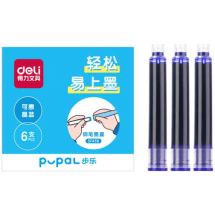 PATRONE ZA NALIV PERO DELI PUPAL 1/6 PLAVE SF456