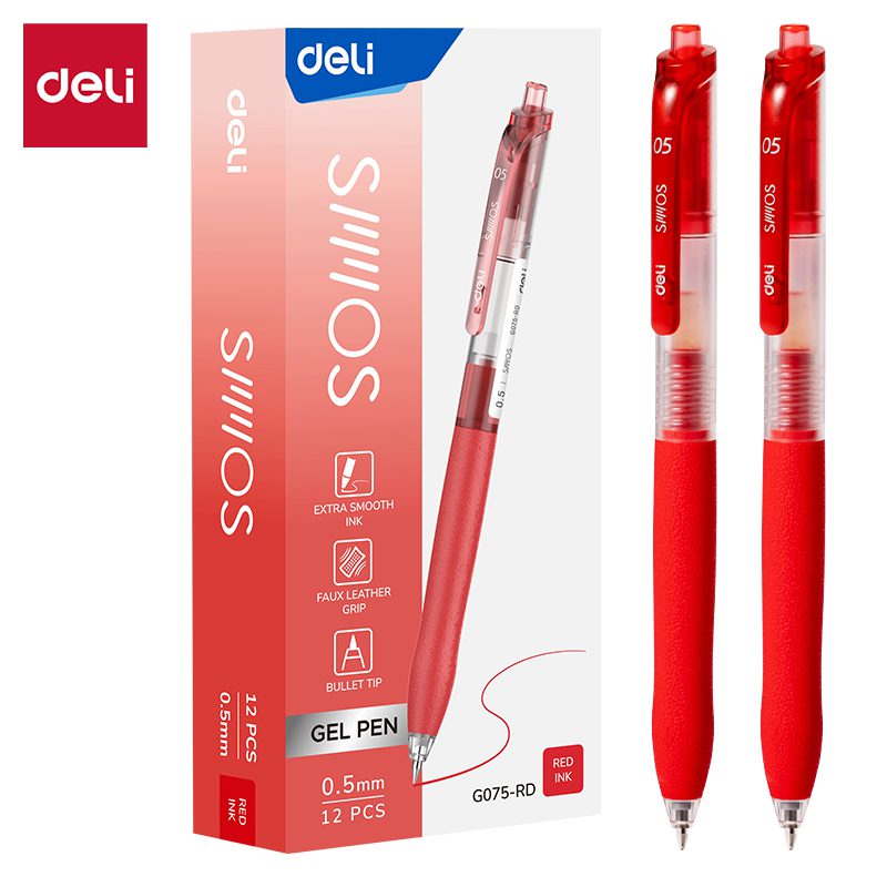 6942233657320_1 GEL ROLER DELI CRVENI EG075-RD