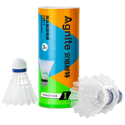 LOPTICE ZA BADMINTON DELI AGNITE 1/3, najlonske sa plutanom glavom F2211