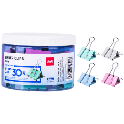 ŠTIPALJKE ZA PAPIR DELI 32×0,4mm U BOJI 1/24 E8553S