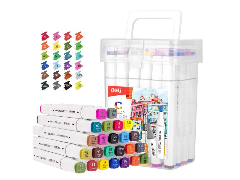 6973504000354_1 MARKERI SKETCH DELI SET BOX 1/24 E70801-24