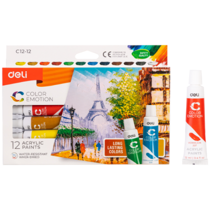 AKRILNE BOJE DELI COLOR EMOTION 1/24 12ml EC12-24