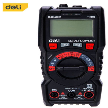 TRMS DIGITALNI MULTIMETAR DELI CATIII 600V EDL334302
