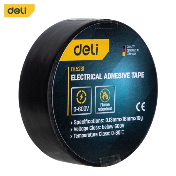 6974173017643_1 PVC IZOLIR TRAKA DELI CRNA 18MM X 10M EDL5261