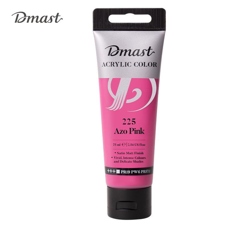 6976099364924_1 AKRILNA BOJA DELI DMAST PEBEO 75ml 225 AZO PINK EC330-AP