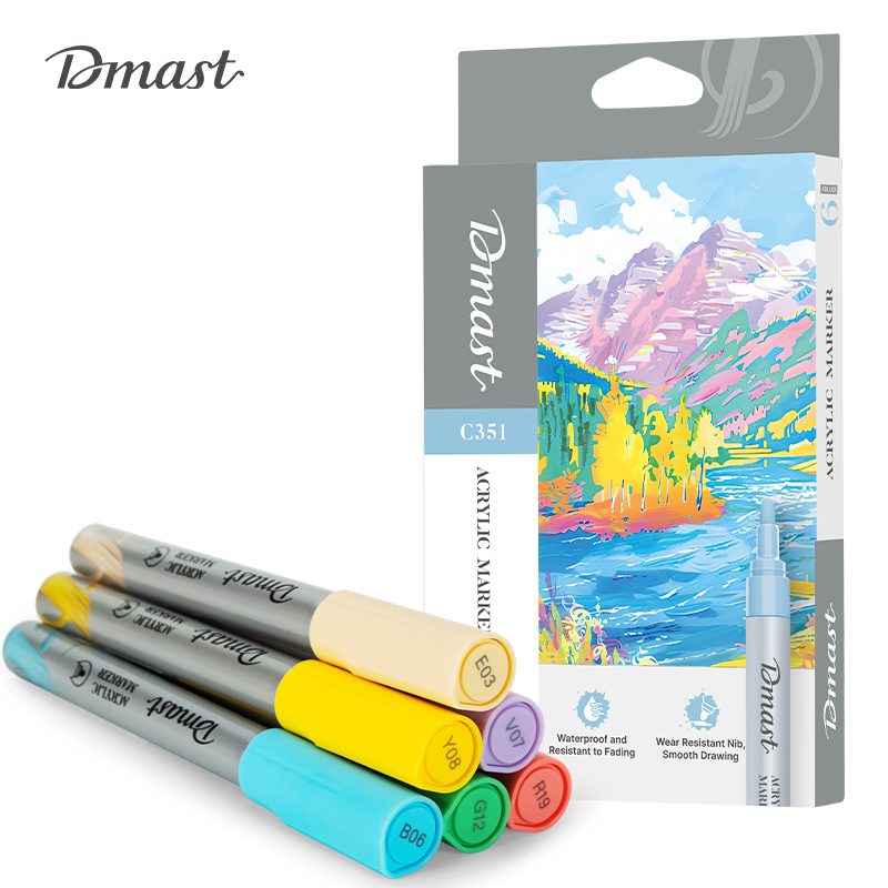 6976099365037_1 AKRILNI MARKERI DELI 1/6 PASTEL DMAST PEBEO EC351