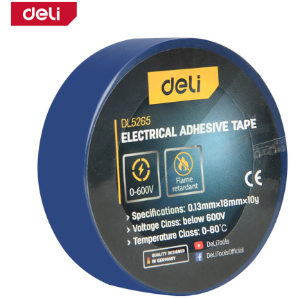 PVC IZOLIR TRAKA PLAVA DELI 18MM X 10M EDL5265