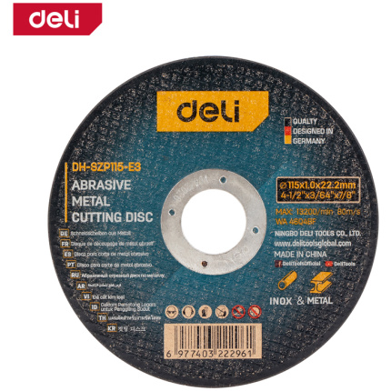 REZNA PLOČA METAL/INOX 115MM DELI EDH-SZP115-E3